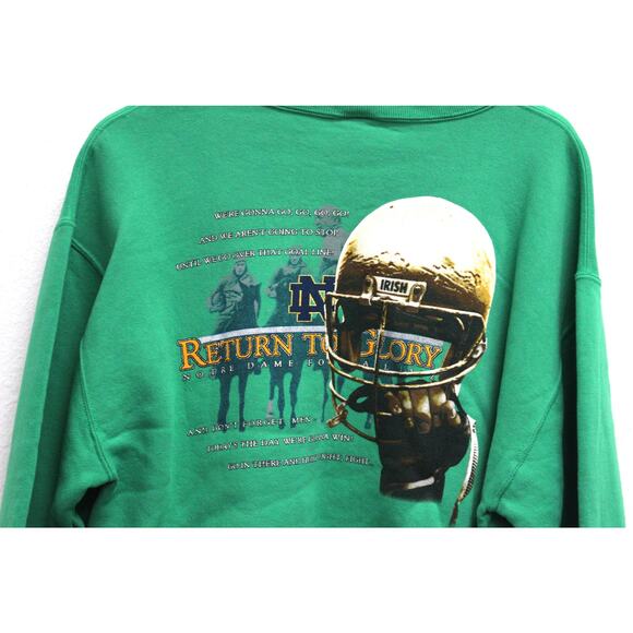 Vintage University of Notre Dame Fighting Irish Sweatshirt Medium - Picture 2 of 5